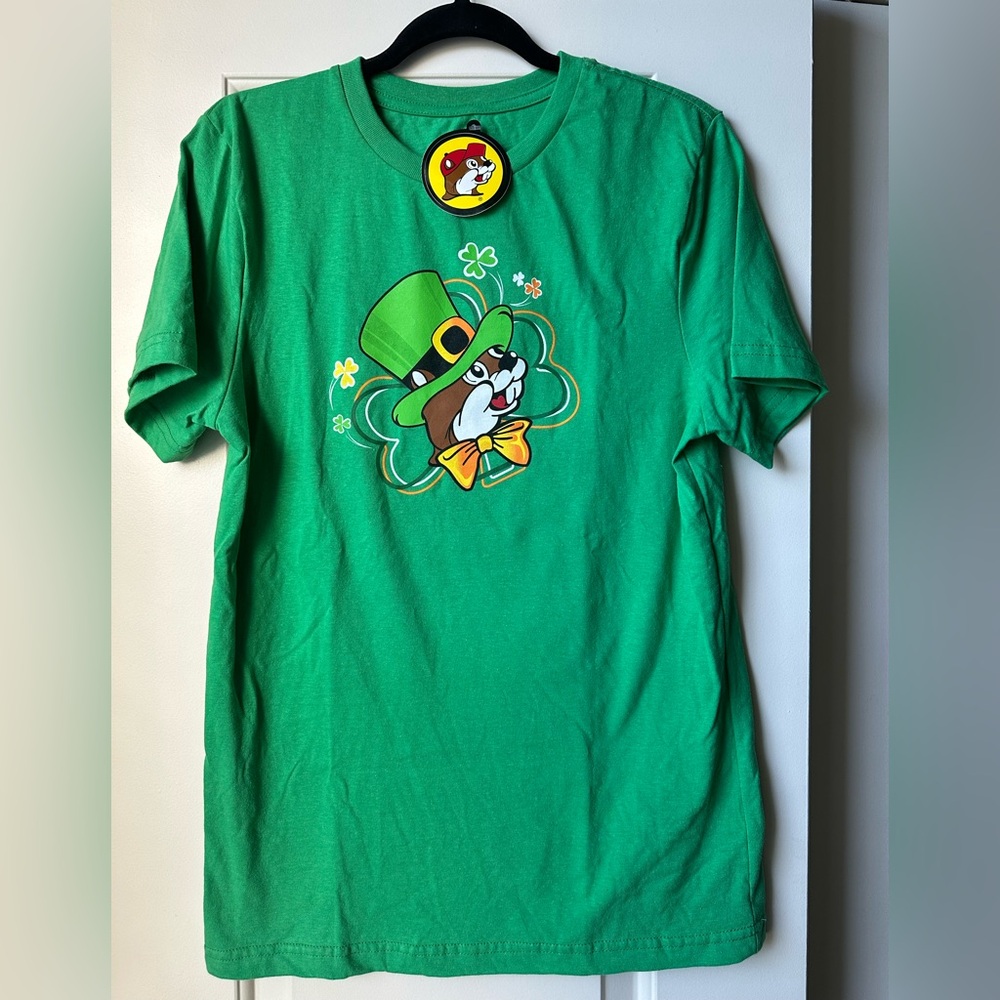 Buccee’s Green St. Patrick's Day 2026 Graphic Tee (Small) NWT